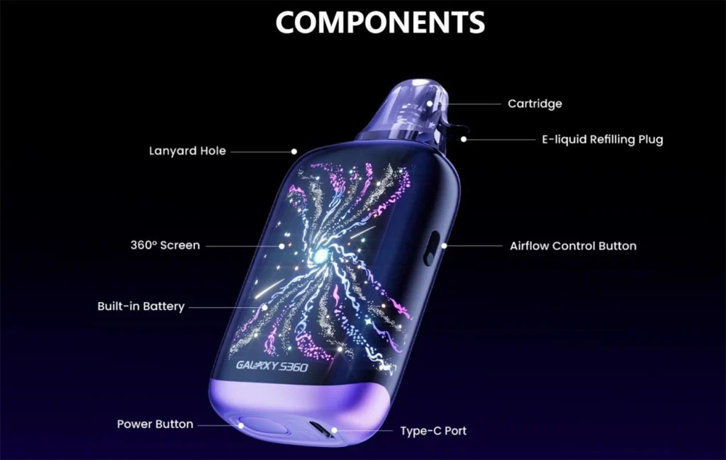 پاد سیستم گلکسی اس ۳۶۰ لاست ویپ Lost Vape Galaxy S360 Pod Kit