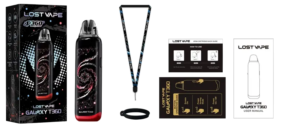 پاد سیستم گلکسی تی ۳۶۰ لاست ویپ Lost Vape Galaxy T360 Pod Kit