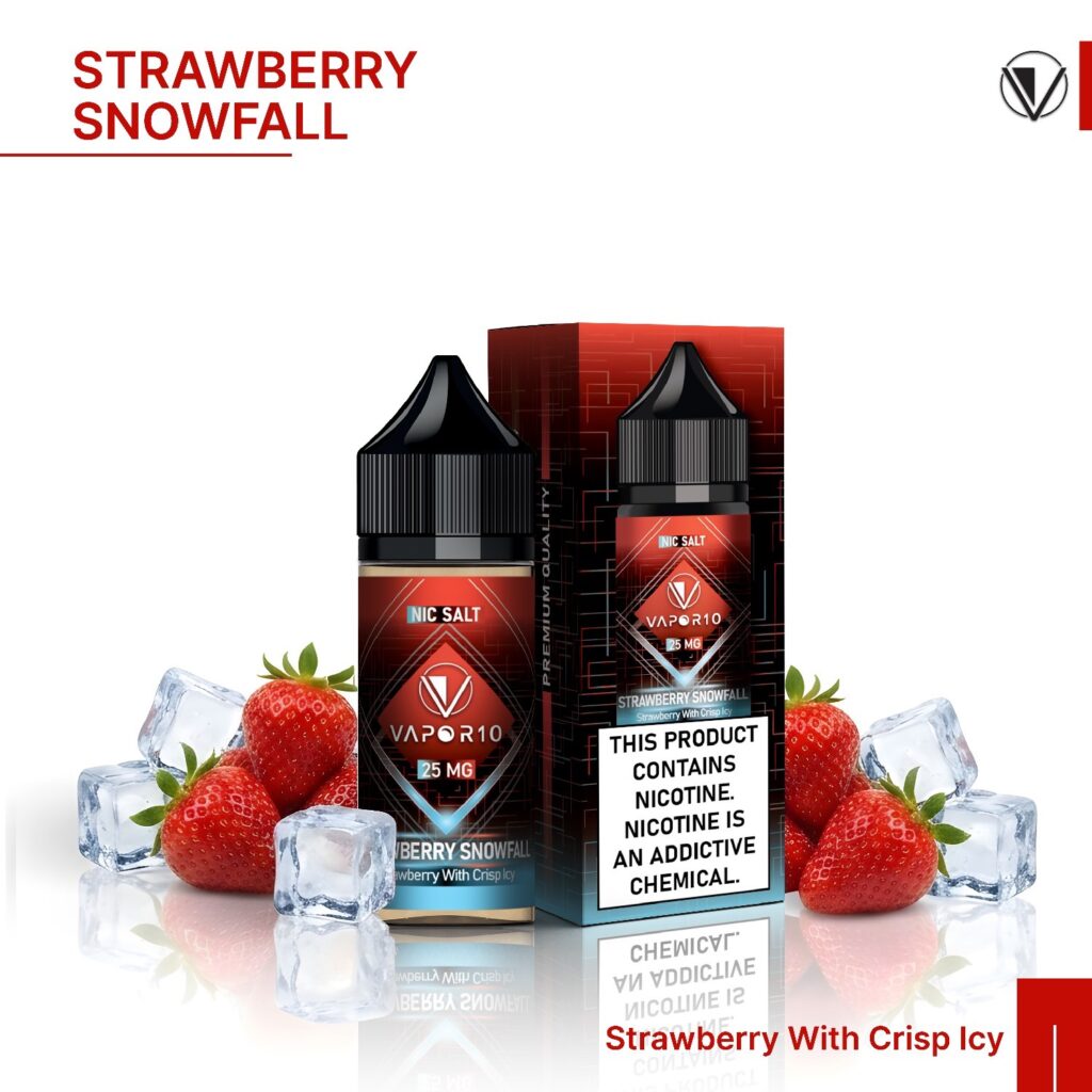 سالت ویپرتن10 توتفرنگی | VAPOR10 STRAWBERRY SNOWFALL SALT